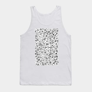 White Flowers Tank Top